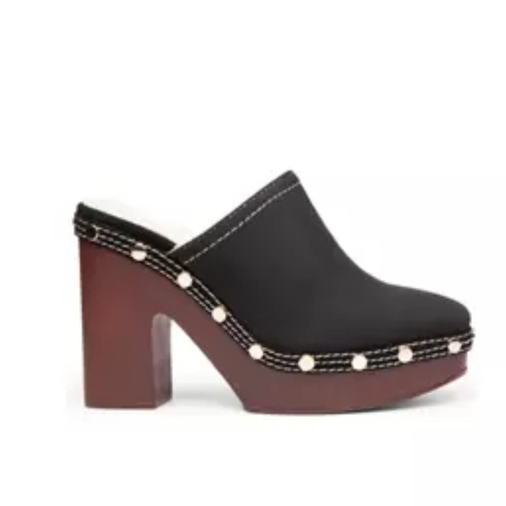 Crown and ivy black mule